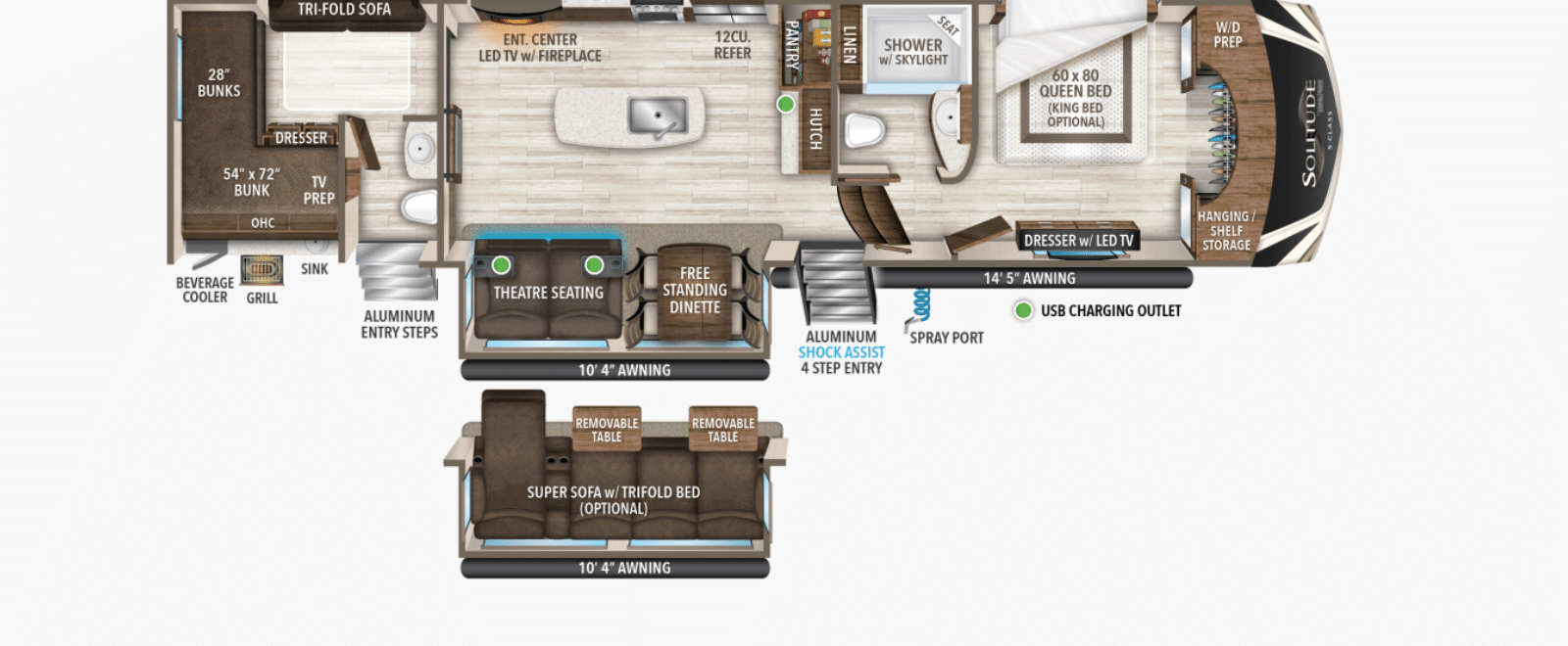 Best Grand Design Solitude Floorplans - Getaway Couple