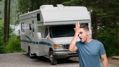 A man regrets buying a motorhome.