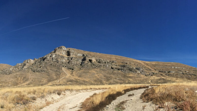 Arco Idaho is known for its high school classes etching their graduation years on the large mountain face above town.