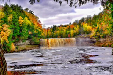 Beautiful views of Tahquamenon Falls in Michigan's Upper Peninsula.