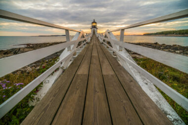 Marshall Point Lighthouse near one of the campgrounds in Maine
