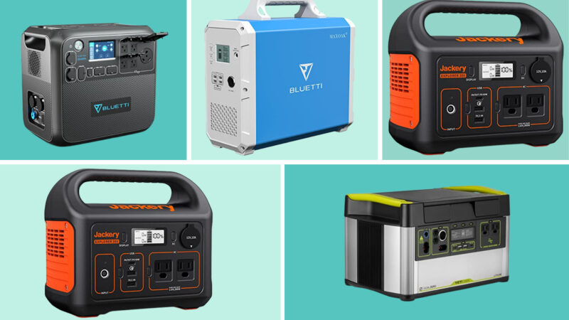A group of solar generators for an RV