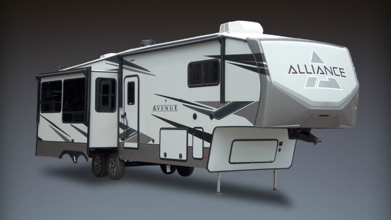 An Alliance RV Toy hauler