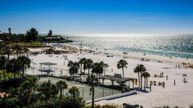 View of siesta key beach