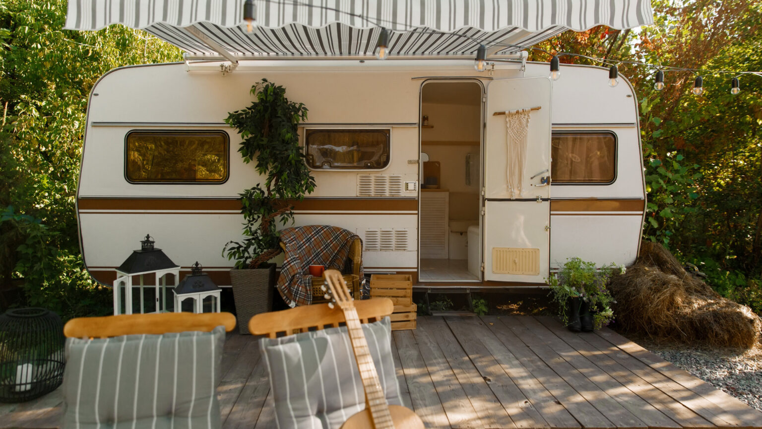 Expand Your Lounging Space With an RV Porch - Getaway Couple