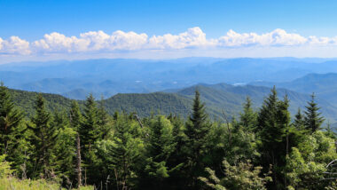 View of The Great Smoky national parks in the southeast region