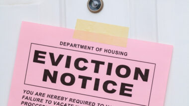 An eviction notice for an RVer at a campground