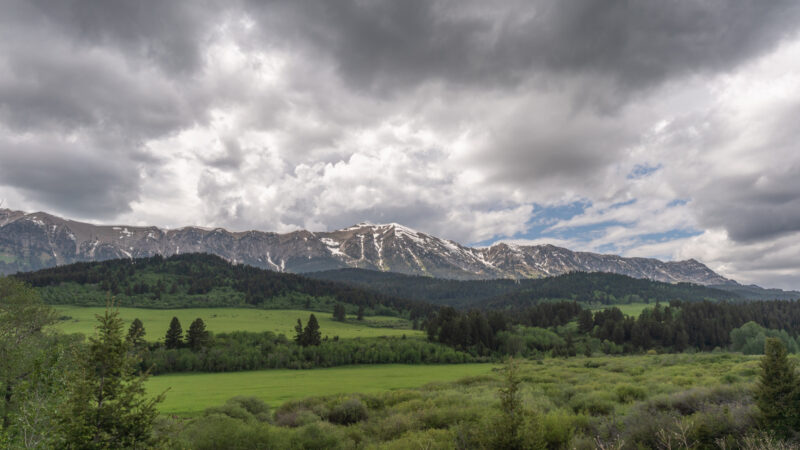 View of Bozeman mountains