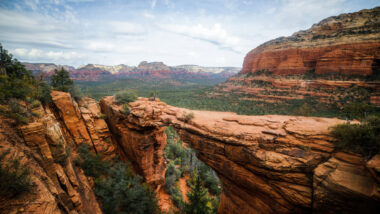 View of devils bridge sedona