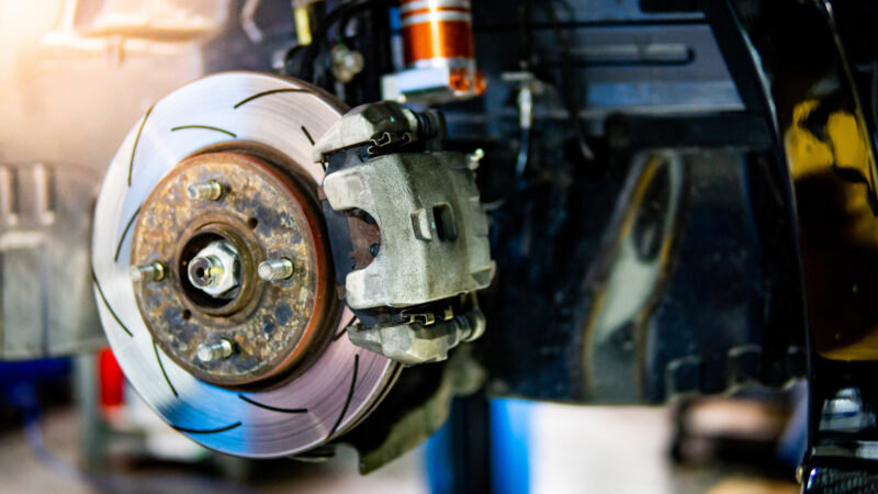 Close up of a noisy wheel bearings