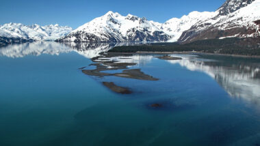 View of mountains in Alaska