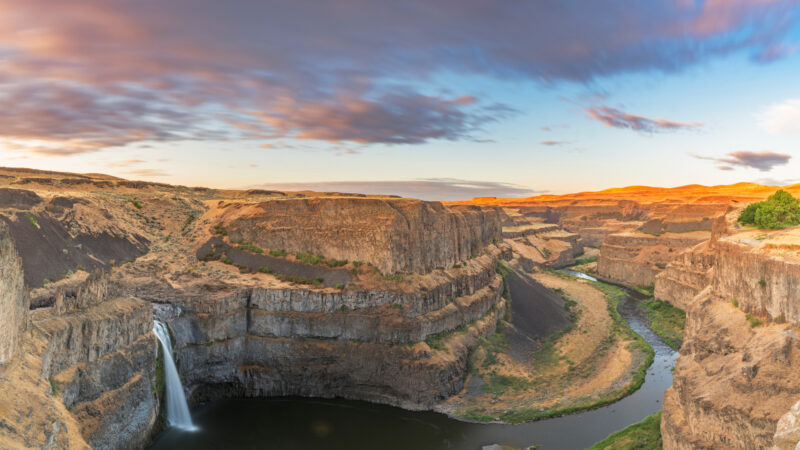 View of palouse falls state park