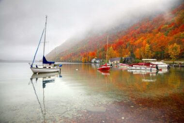 View of Lake Willoughby in Vermont