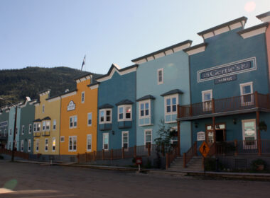Shops in Dawson City, Yukon.