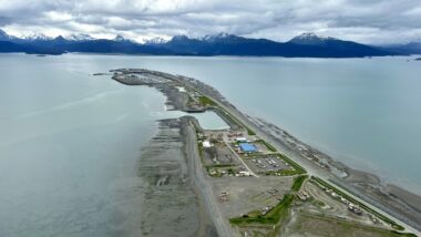 View of the Homer Split in Homer, Alaska.