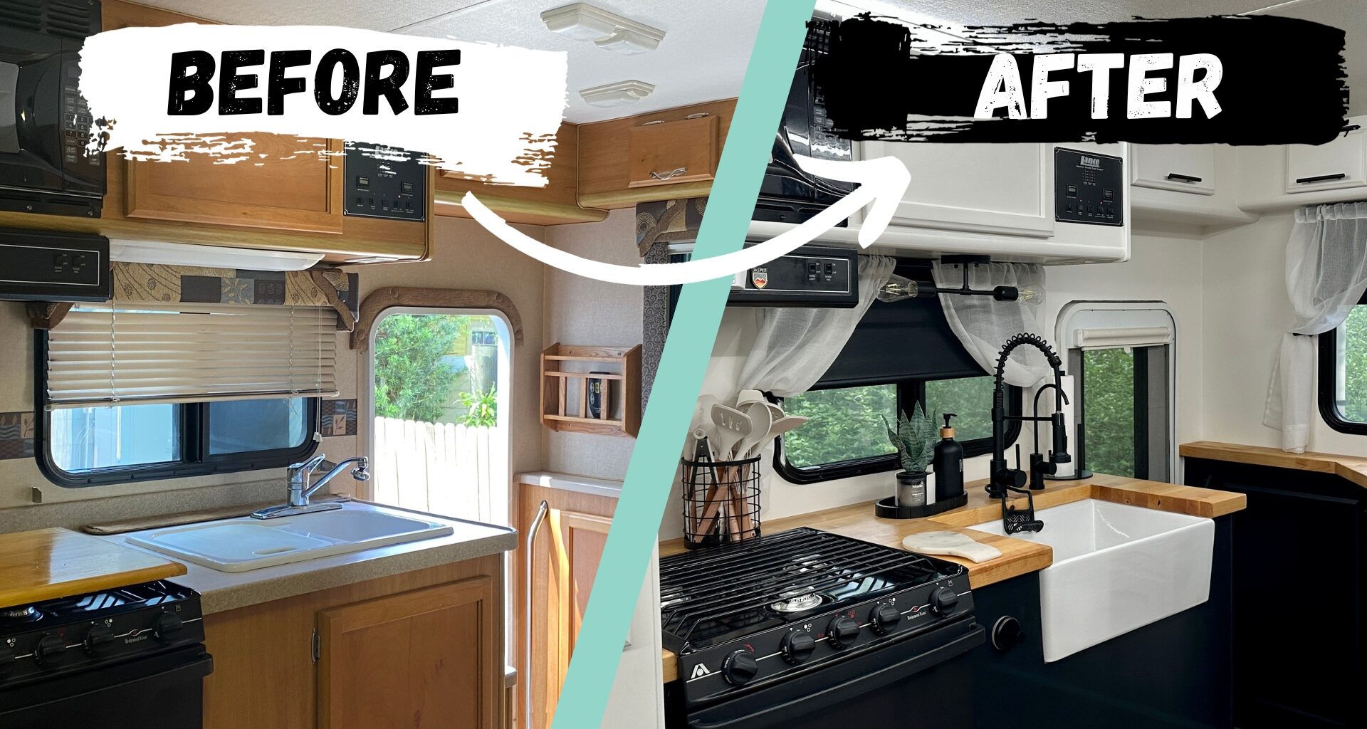Complete Rv Remodel Our Total RV Remodel: Before and After - Getaway Couple