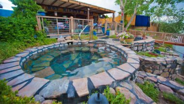 The Hot Minnow Baths at the Riverbend Hot Springs in New Mexico.