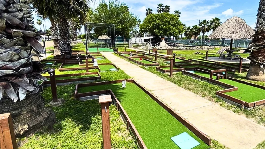 A photo from Alamo Pines showing off their put put courses.