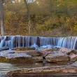 The Pillsbury Crossing, a smaller and calmer waterfall over some rocks.