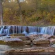 The Pillsbury Crossing, a smaller and calmer waterfall over some rocks.