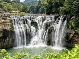 Shifen waterfall, Pingxi, Taipei, Taiwan.